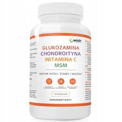 WISH GLUCOSAMINE | CHONDROITIN | MSM | VITAMIN C |120 capsules