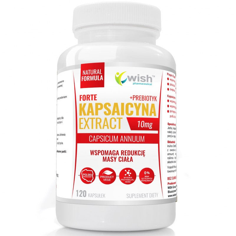 WISH KAPSAICIN EXTRACT FORTE 10MG 120C BURNER
