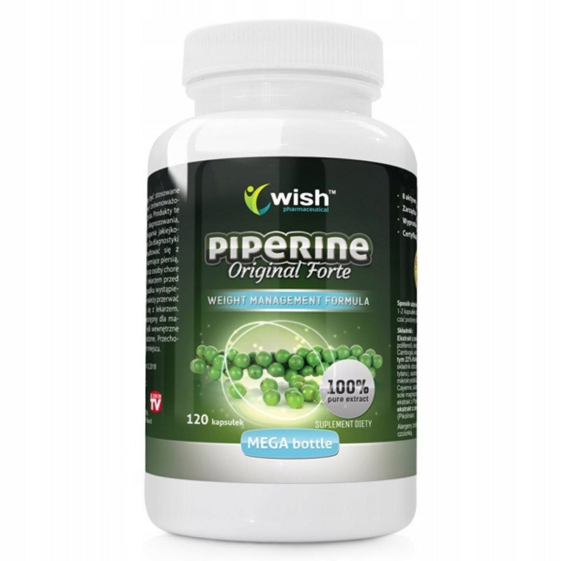 WISH PIPERINE ORIGINAL FORTE 120 CAPSULES WEIGHT LOSS