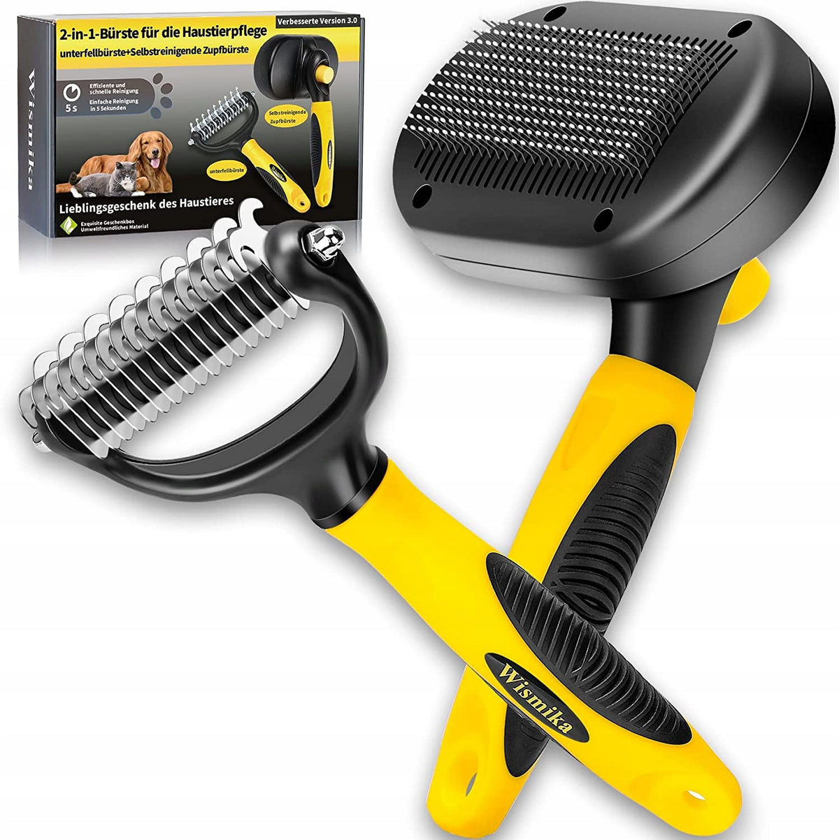 WISMIKA Cat/Dog Brush SET