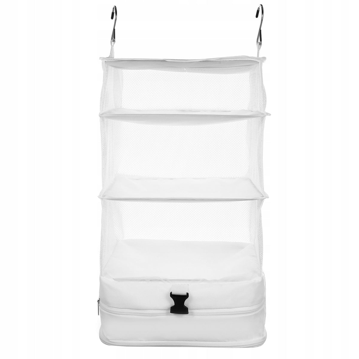 WISZĄCA TORBA DO PRZECHOWYWANIA UBRAŃ ORGANIZER NA PODRÓŻ Color white