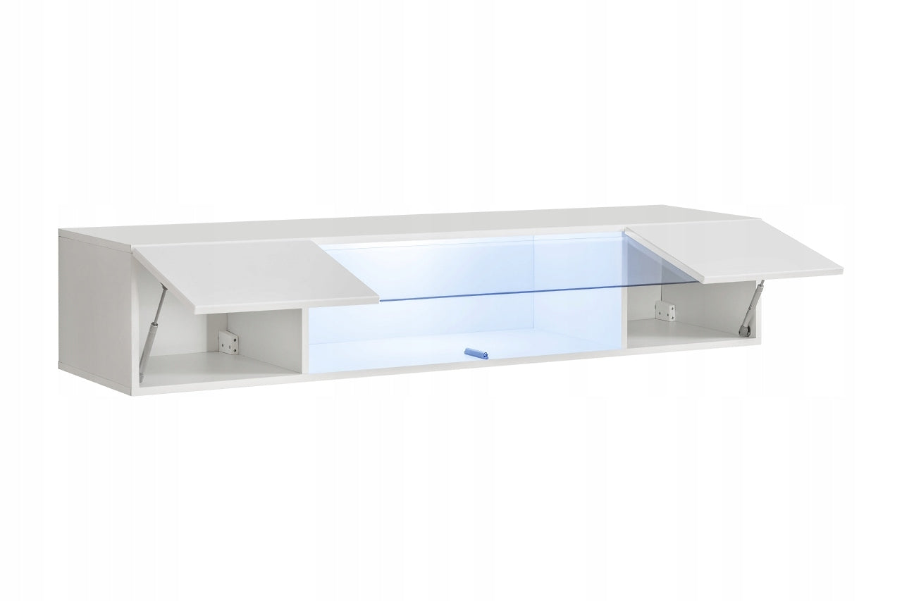 Vitrine ASM Fly 52, weiß/schwarz 