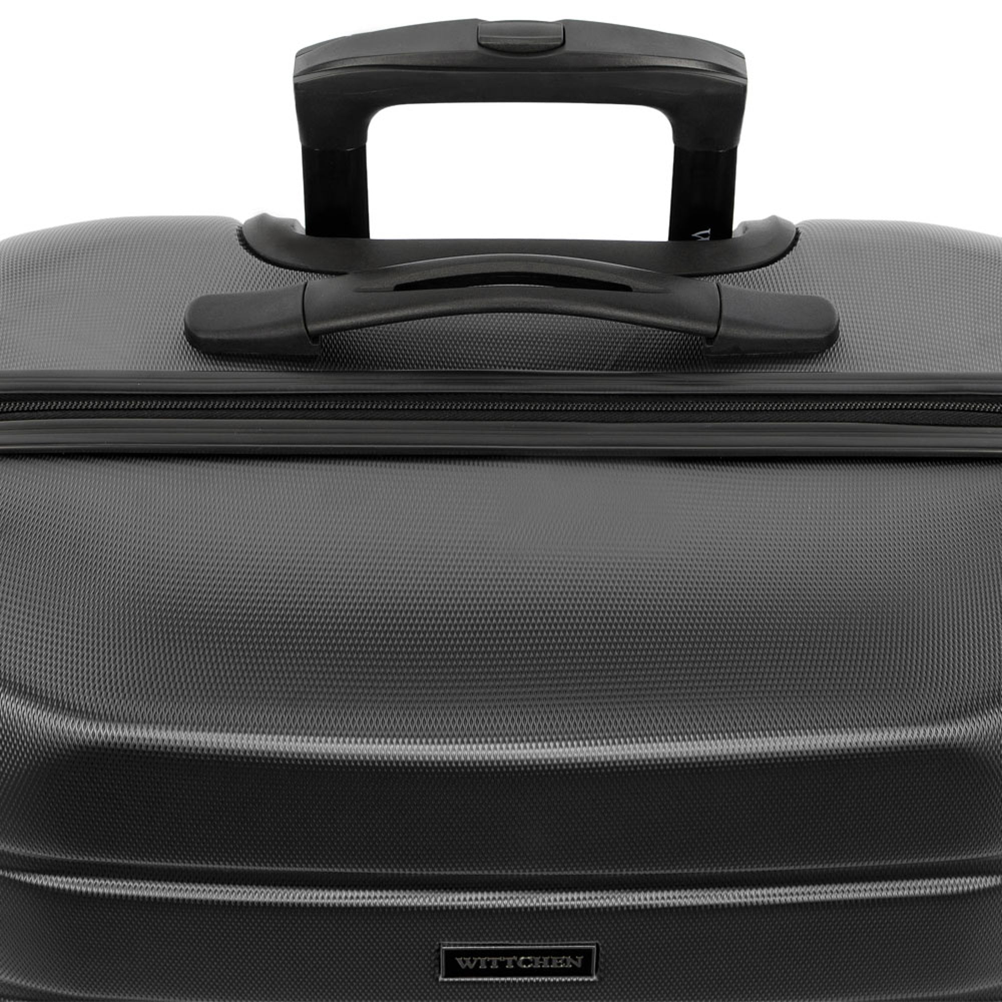 WITTCHEN Large suitcase made of ABS grooved Additional features on four wheels
