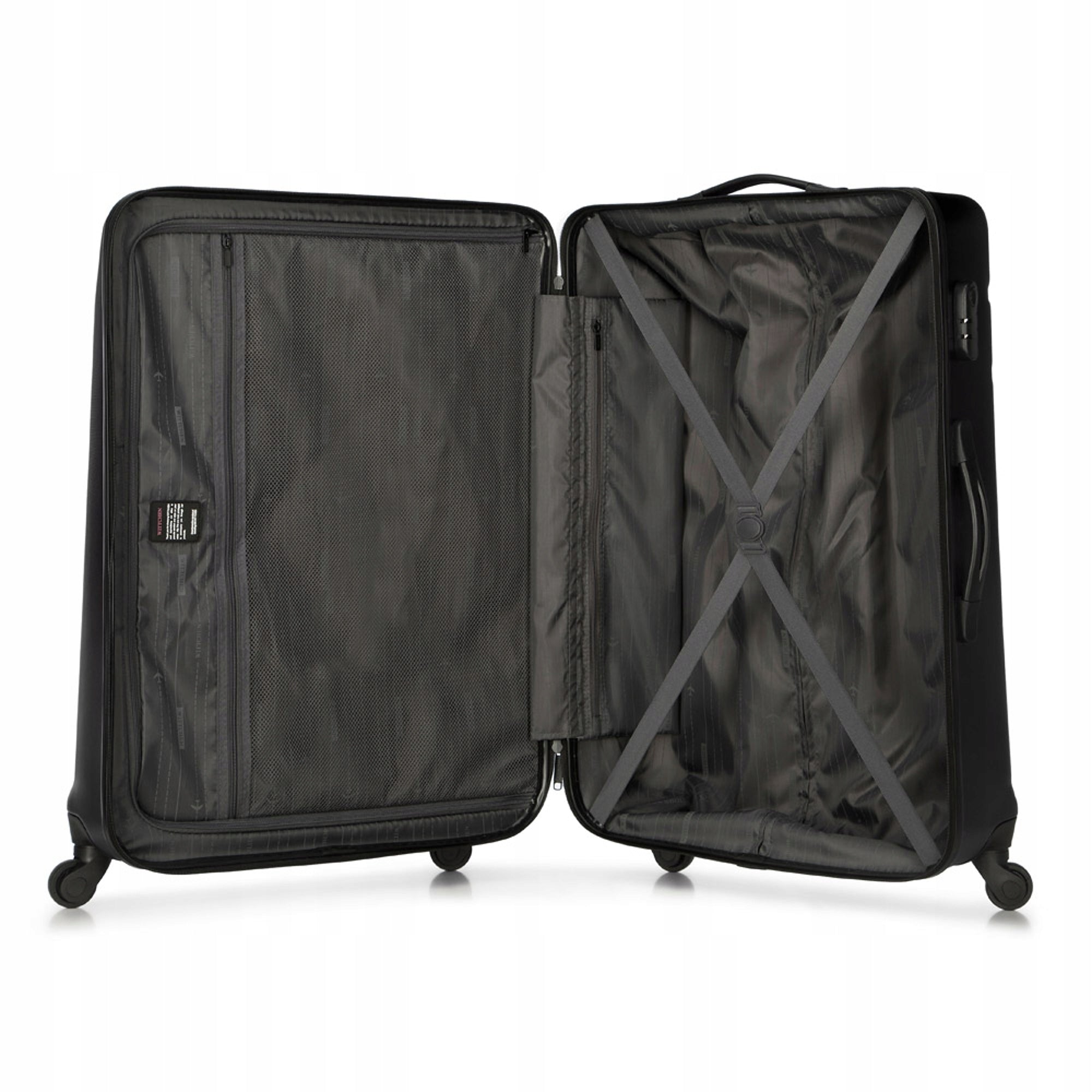 WITTCHEN Large suitcase made of ABS grooved Dominant material ABS