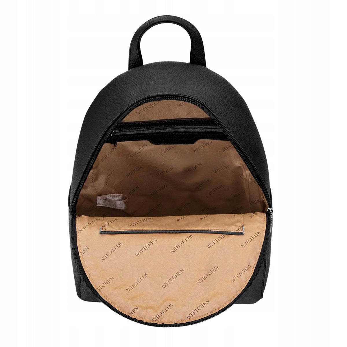 WITTCHEN WOMEN'S BACKPACK 29-4Y-003-B1 BLACK URBAN ECO LEATHER Brand WITTCHEN