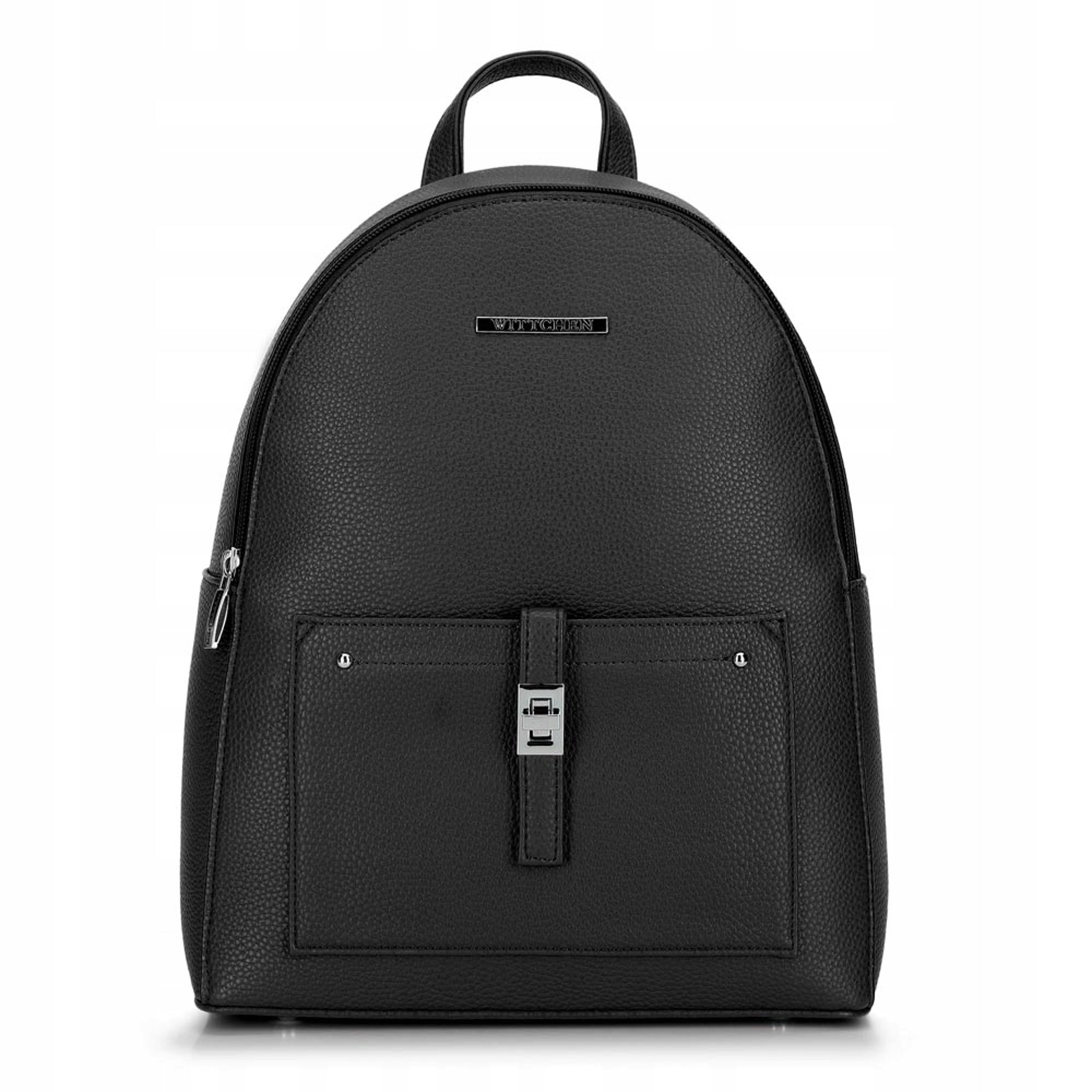 WITTCHEN WOMEN'S BACKPACK 29-4Y-003-B1 BLACK URBAN ECO LEATHER
