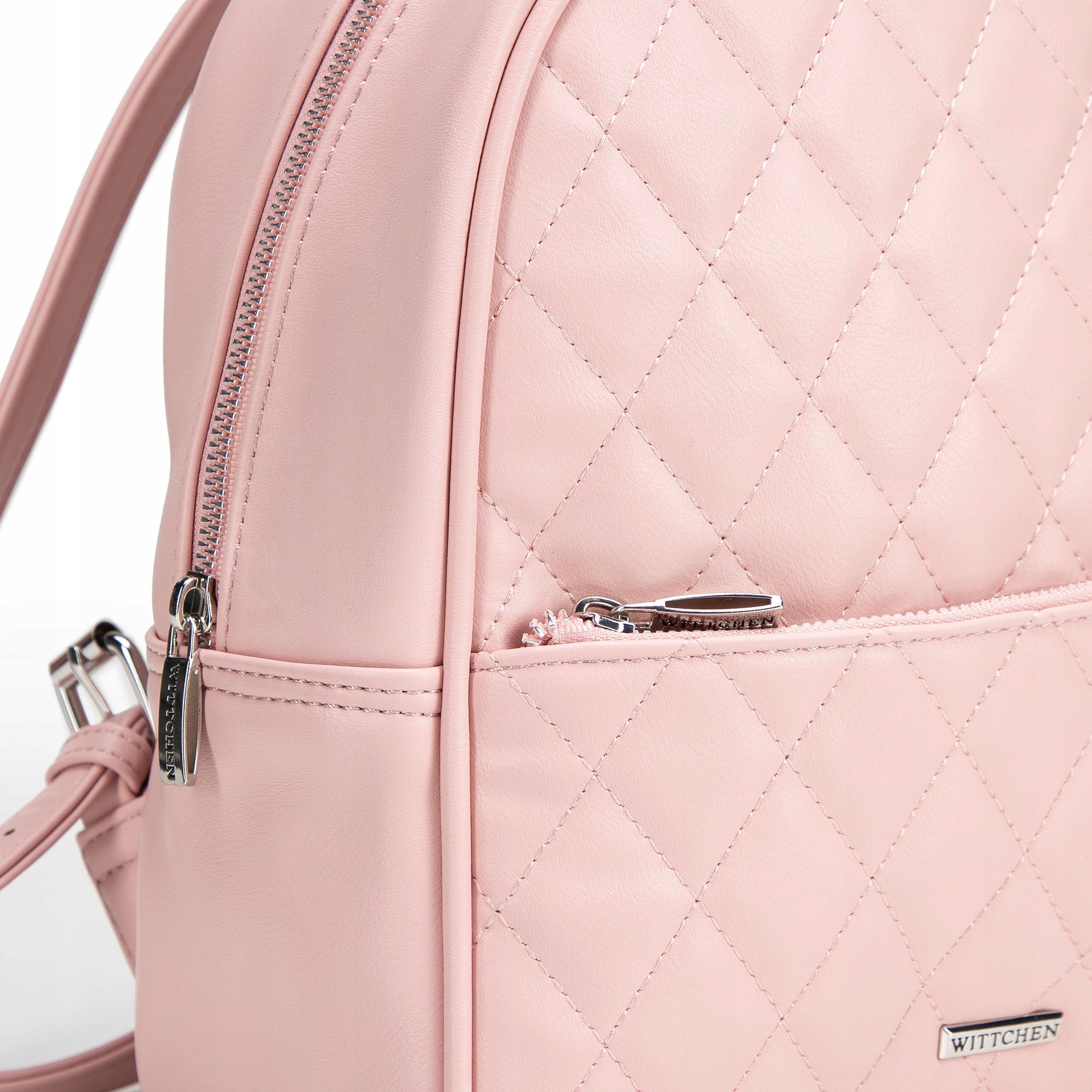 WITTCHEN imitation leather backpack pink Main pattern plain