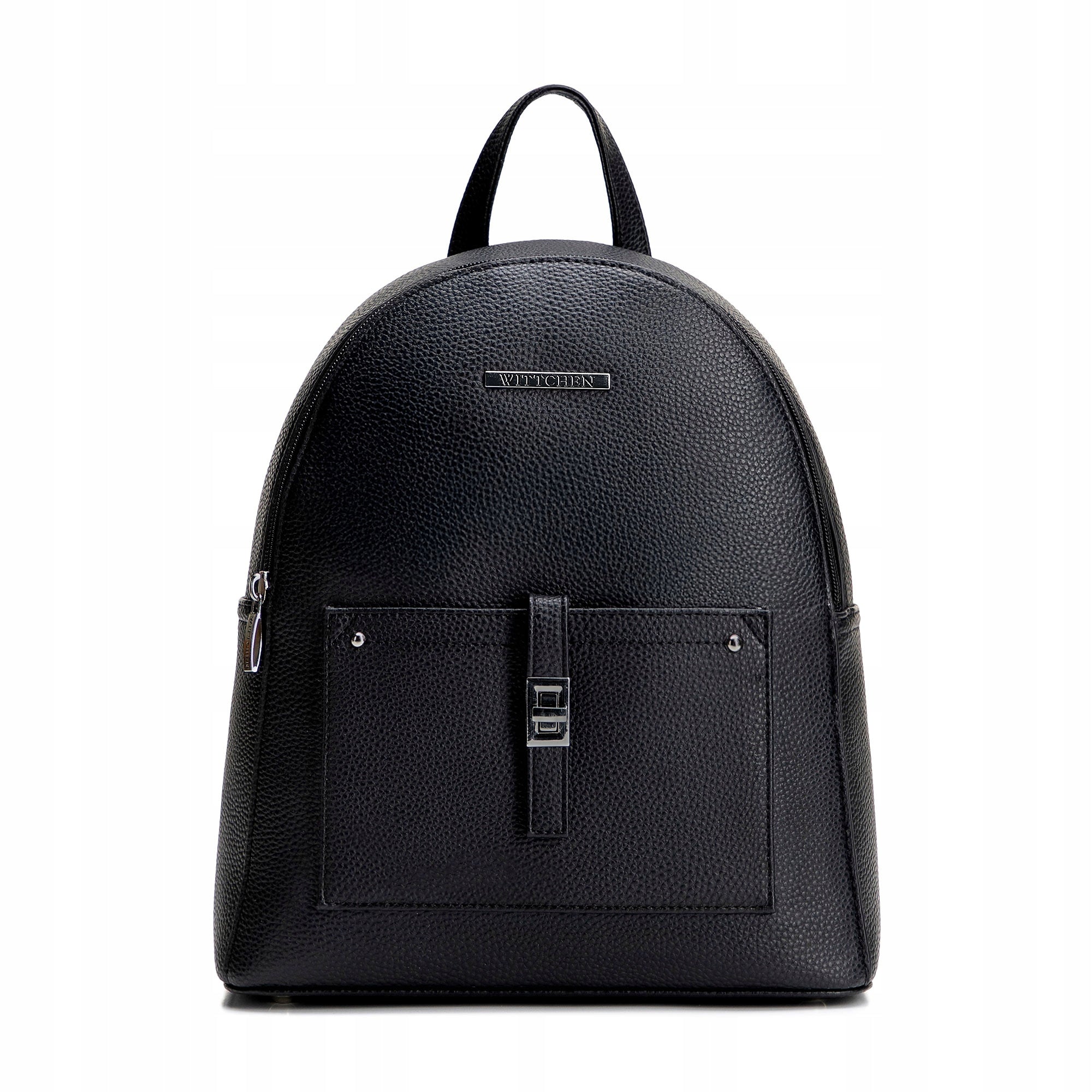 WITTCHEN imitation leather backpack with front pocket black - graphite