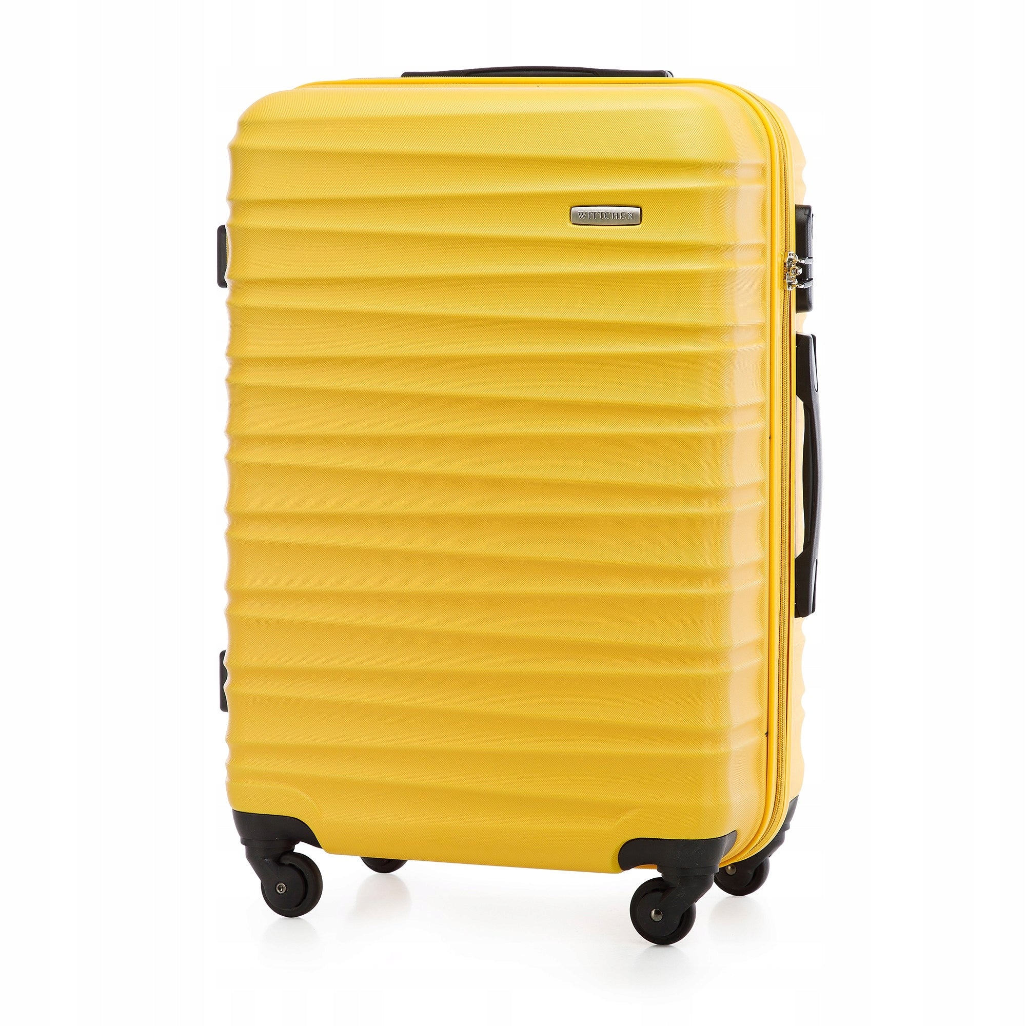WITTCHEN medium ABS suitcase ribbed yellow Depth (shorter edge) 26 cm