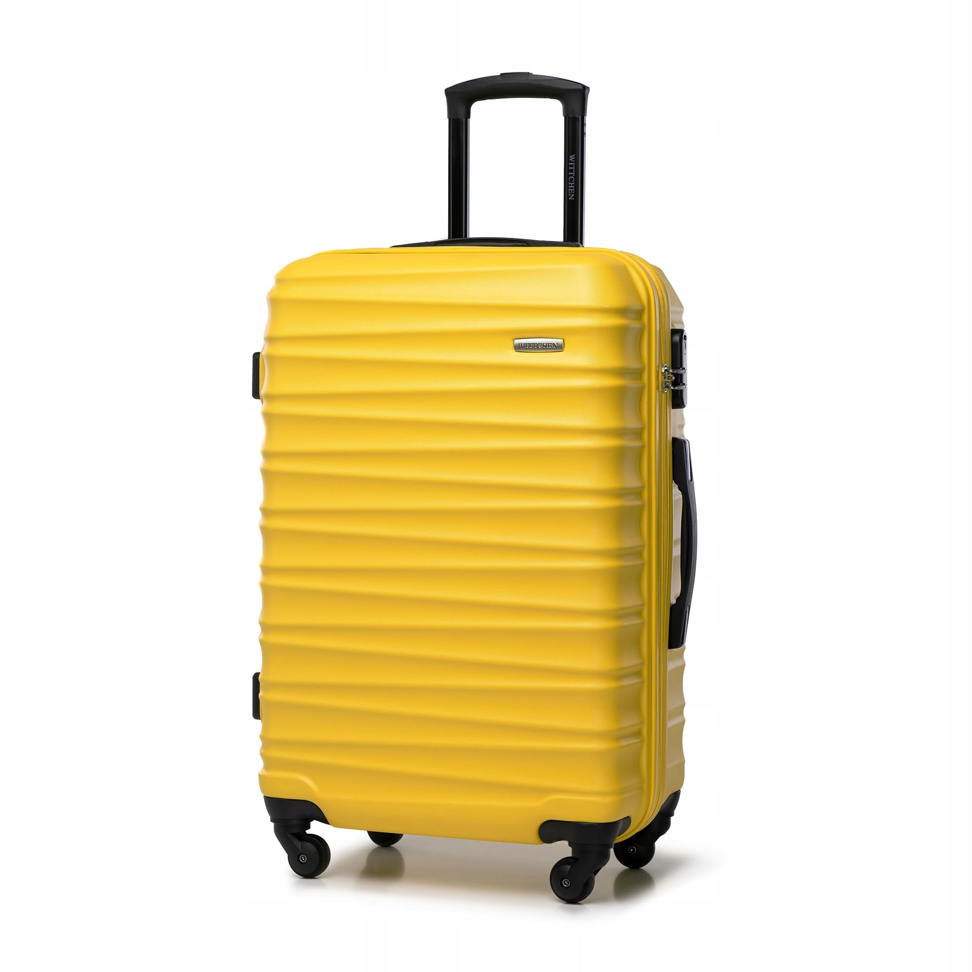 WITTCHEN medium ABS suitcase ribbed yellow Manufacturer code 56-3A-312-50