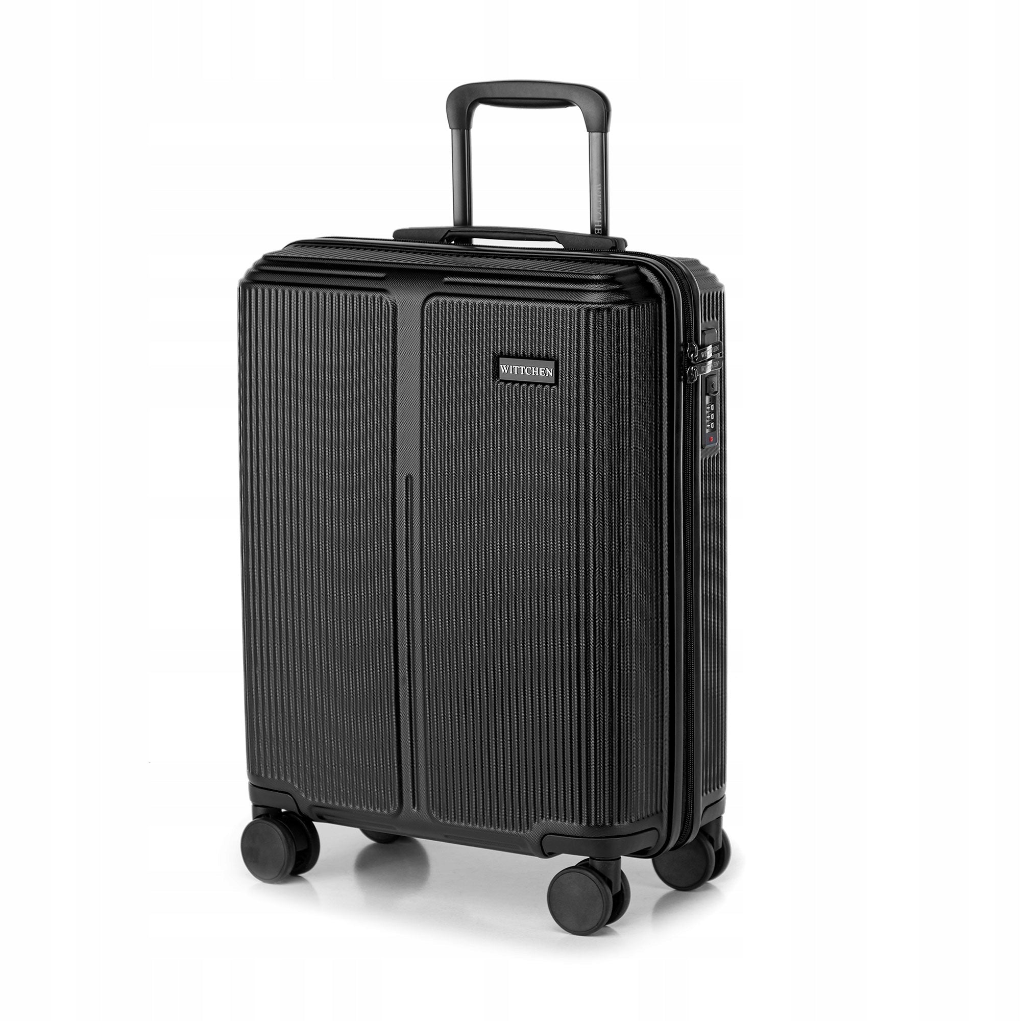 WITTCHEN small suitcase made of ABS with small stripes black Dominant material ABS