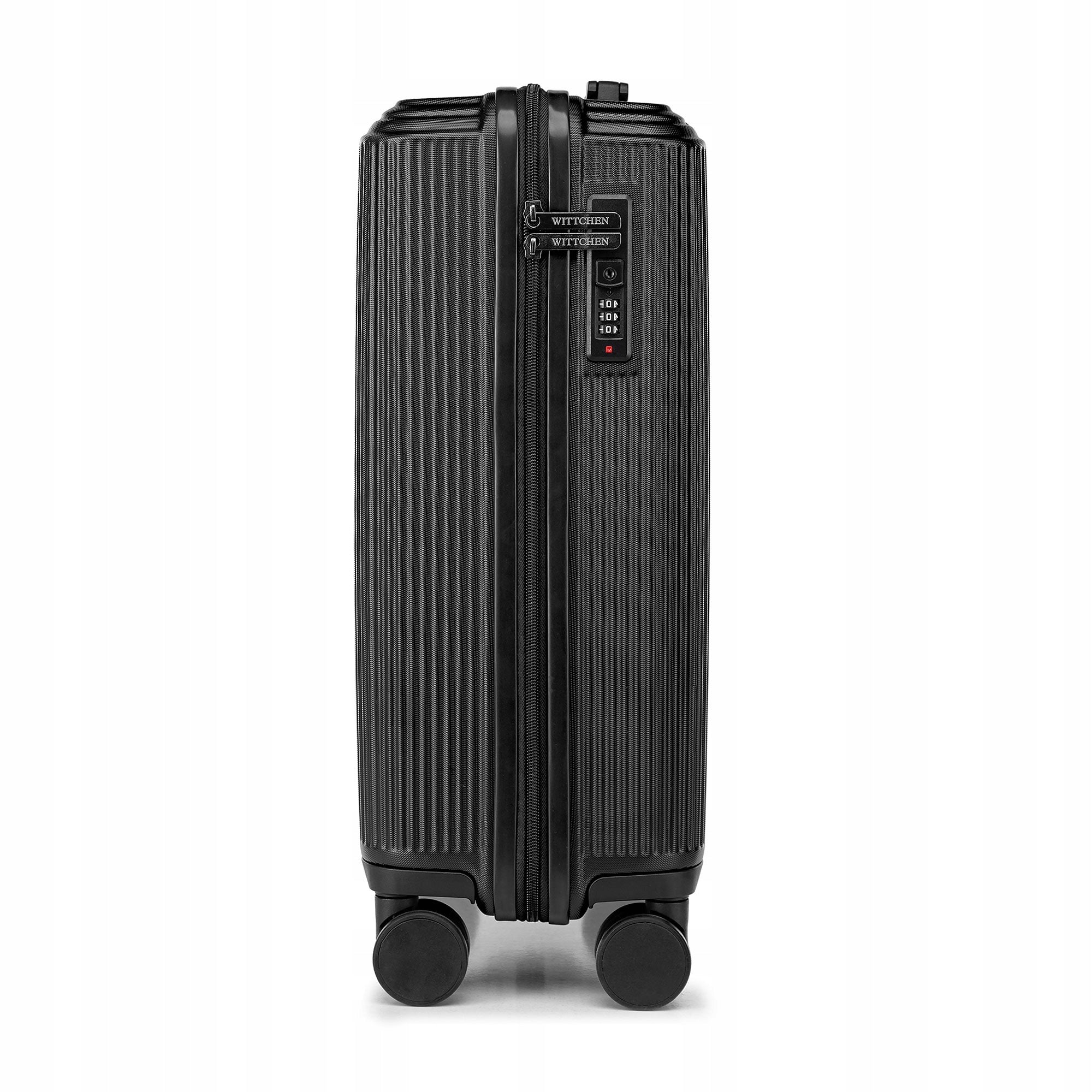 WITTCHEN small suitcase made of ABS with small stripes black Kind hard