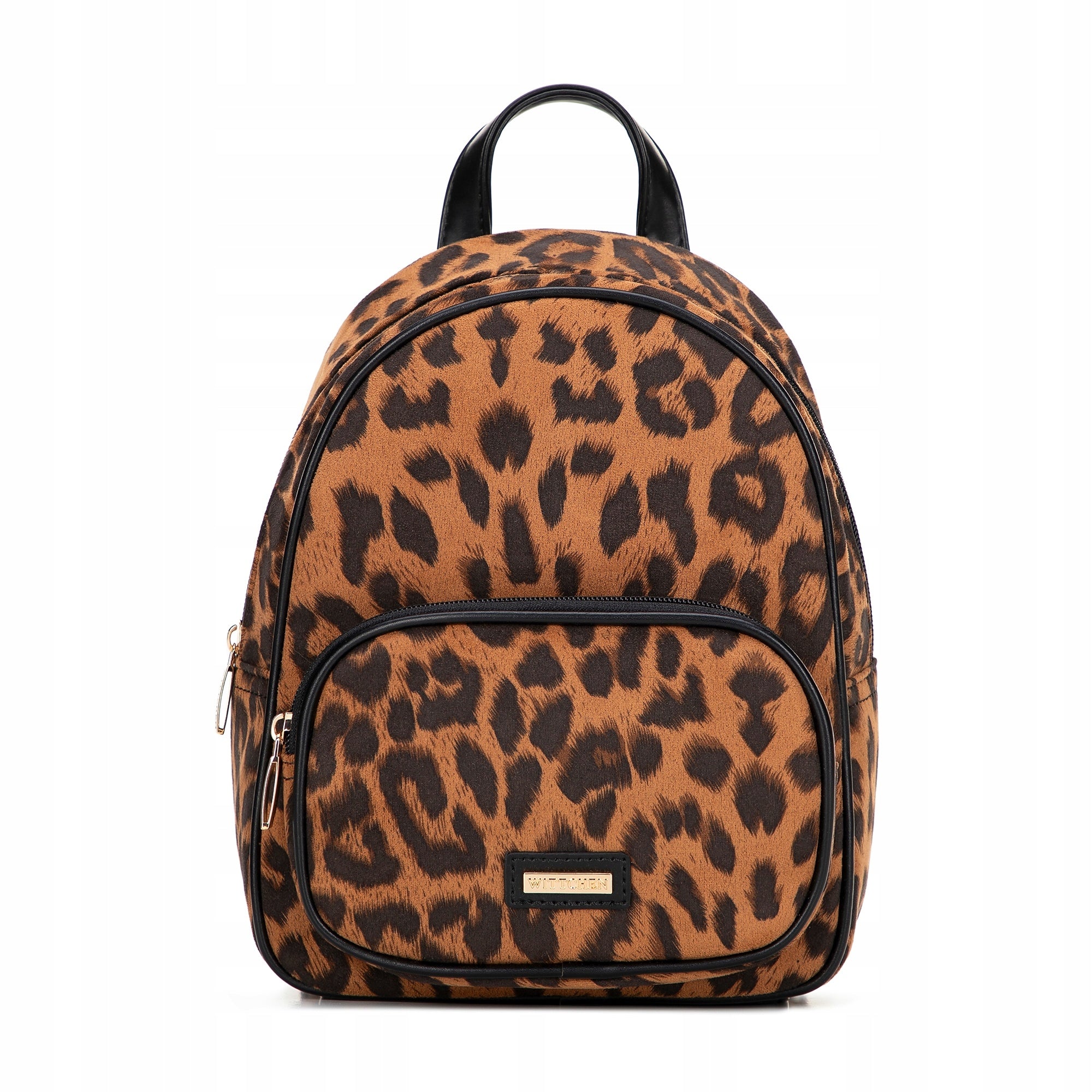 WITTCHEN small women's backpack in leopard print brown