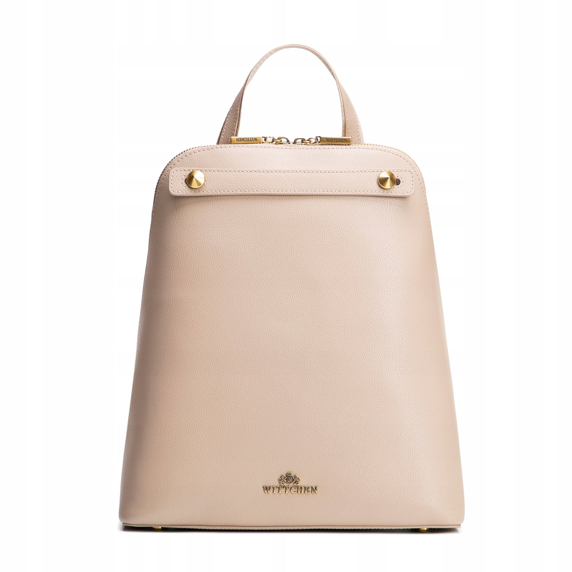 WITTCHEN women's trapezoidal leather backpack beige