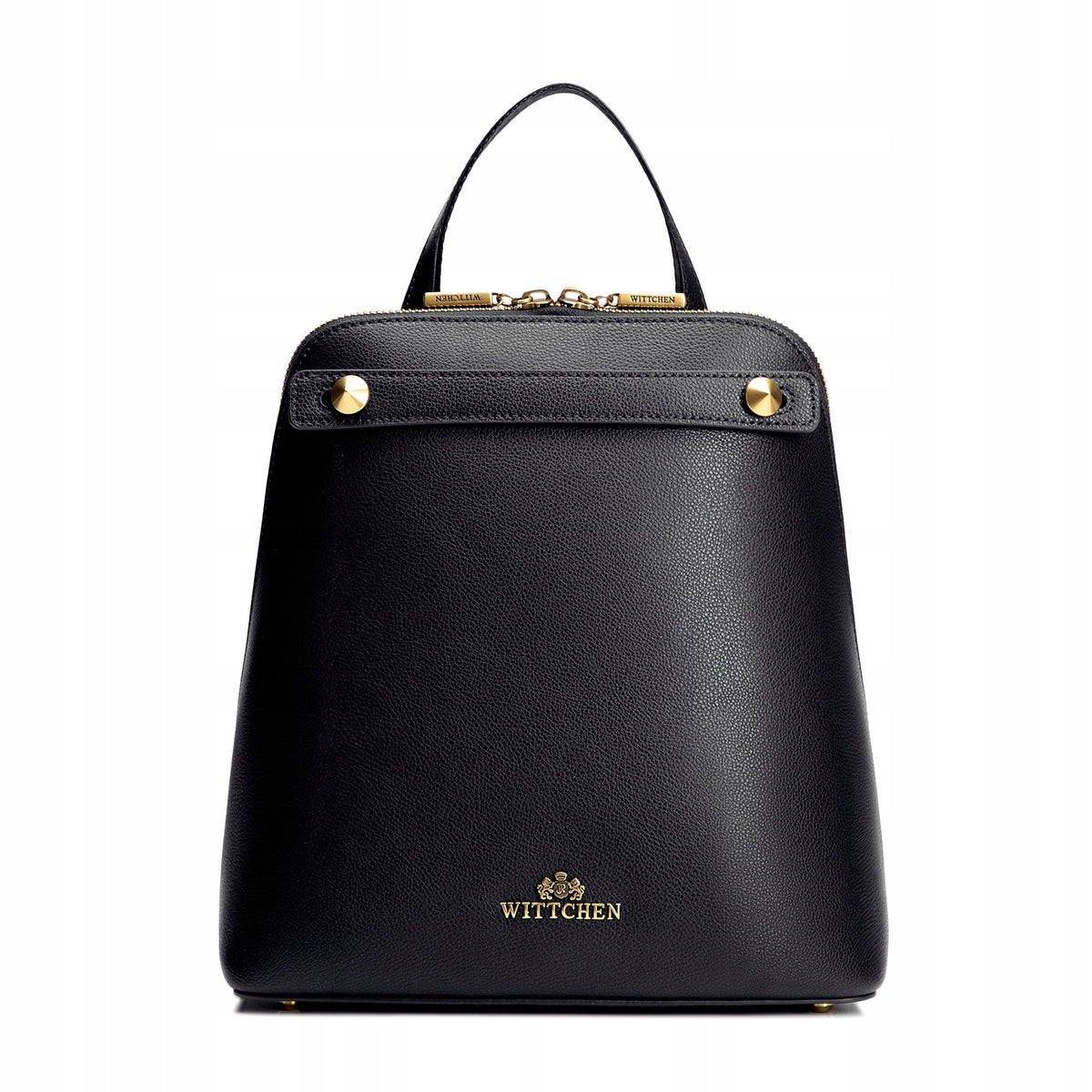 WITTCHEN women's trapezoidal leather backpack black