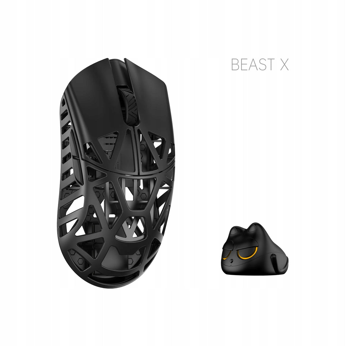 WLMouse Beast X Pro Wireless Gaming Mouse - Black Side Slits