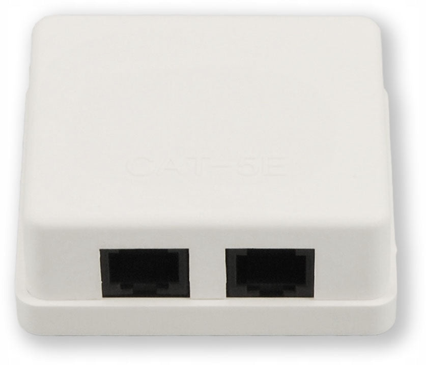 WO-112 basic C5E 2P - zásuvka 2x RJ45 CAT5E UTP, povrchová