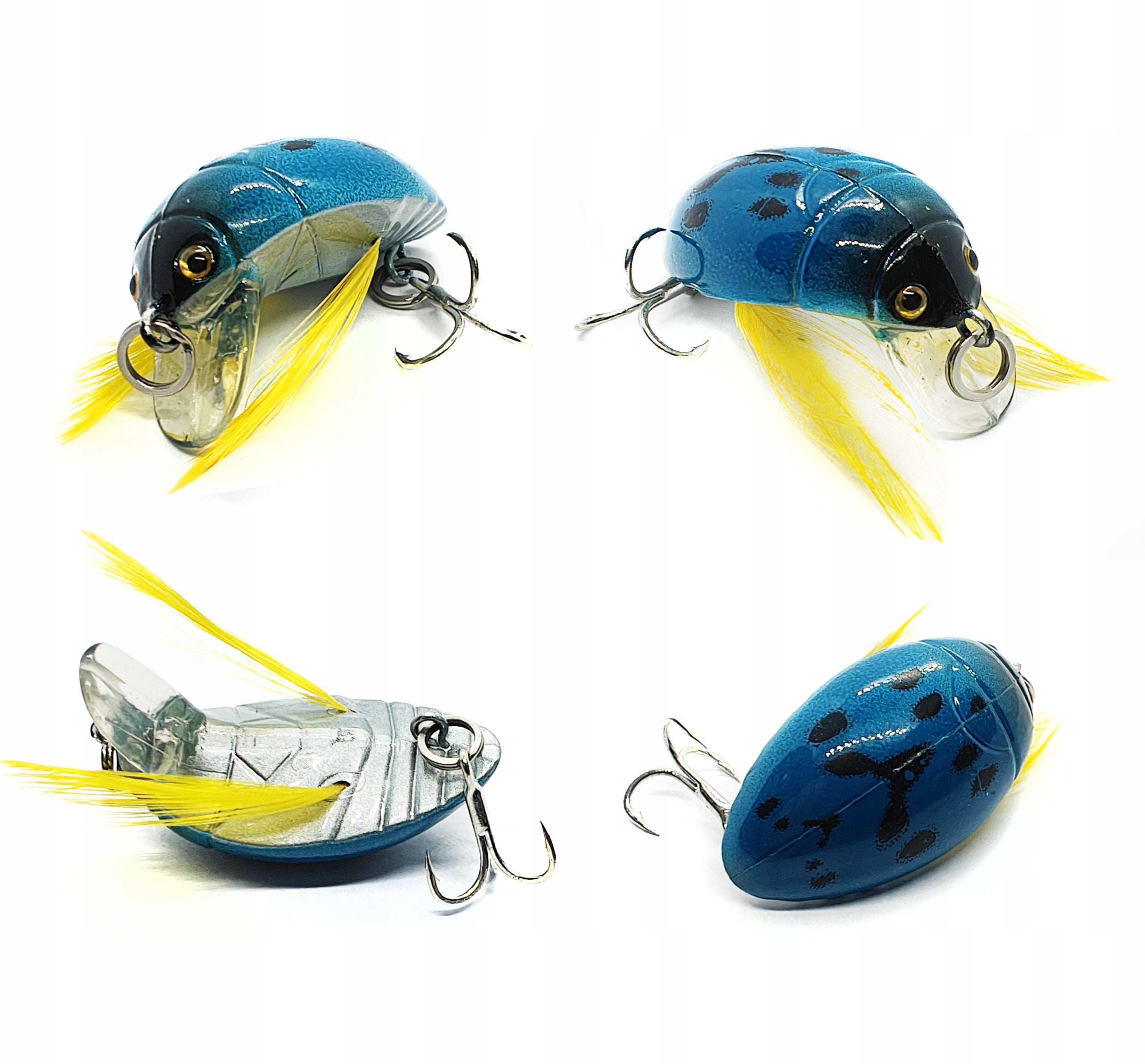 WOBBLER Smużak BEETLE 4cm 4g beetle floating - perch ego chub BLUE