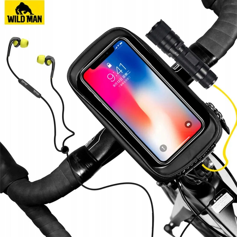 Fahrradrahmentasche für Handy WildMan Hardpouch M, schwarz 