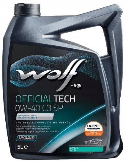 WOLF OFFICIALTECH 0W40 C3 SP - 5L