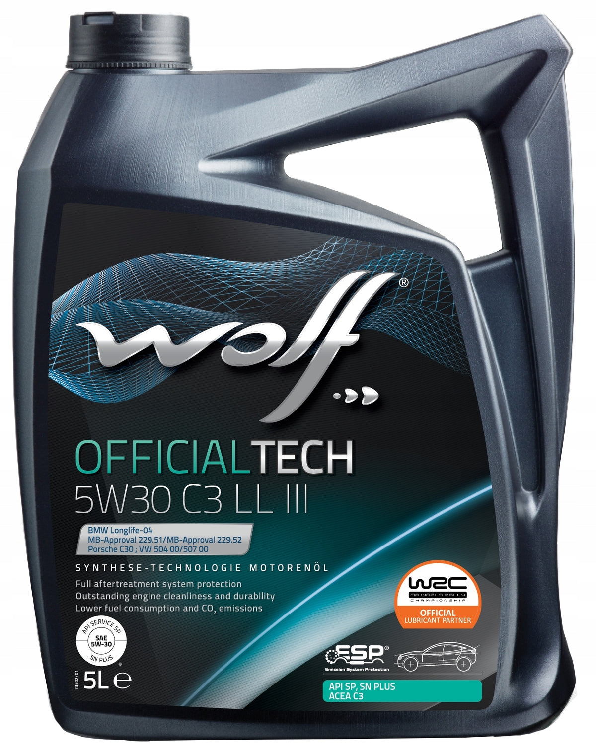 WOLF OFFICIALTECH 5W30 C3 LL III - 5 Liters