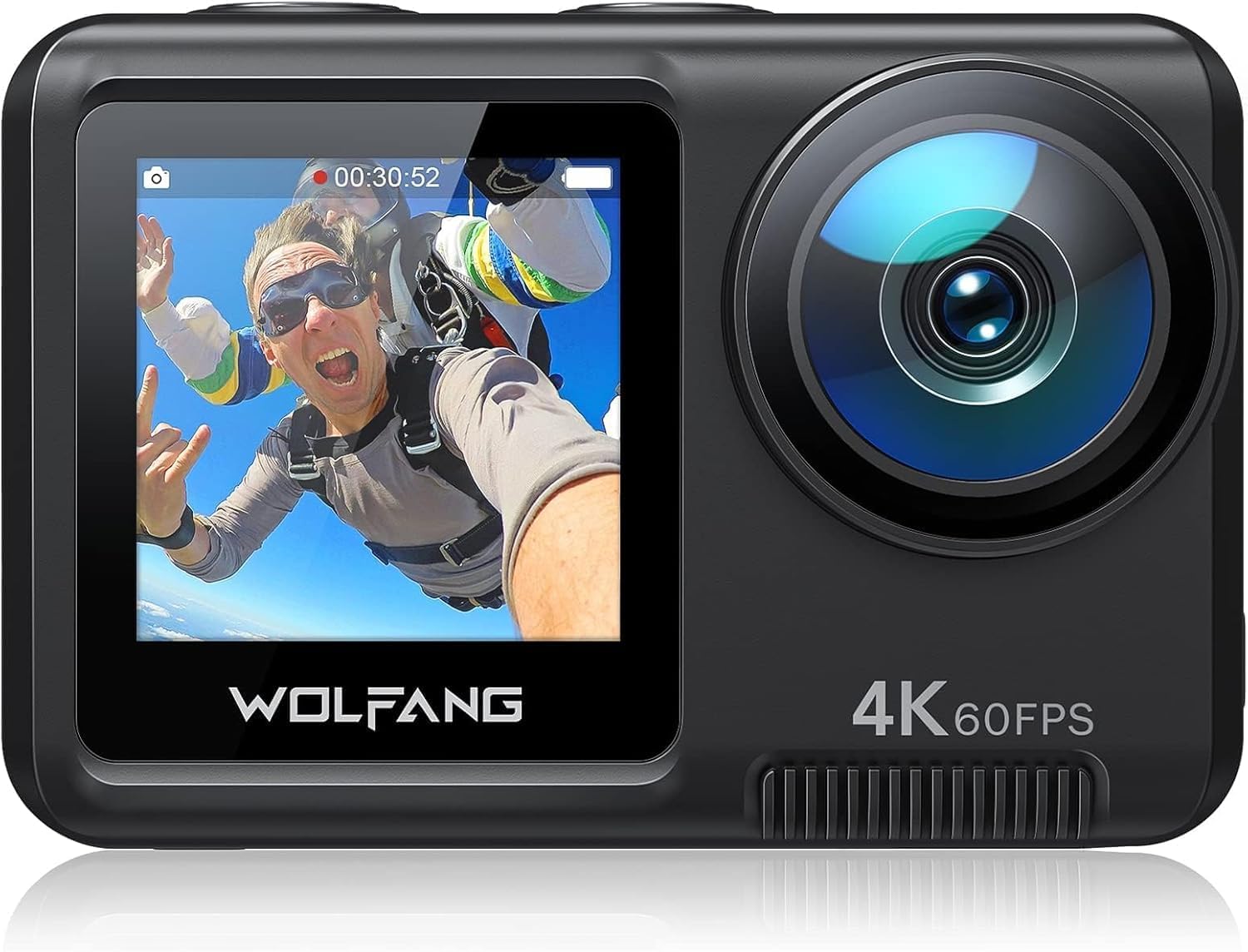WOLFANG GA420 Sports Camera 4K 60FPS 24MP WiFi Waterproof Dual Screen