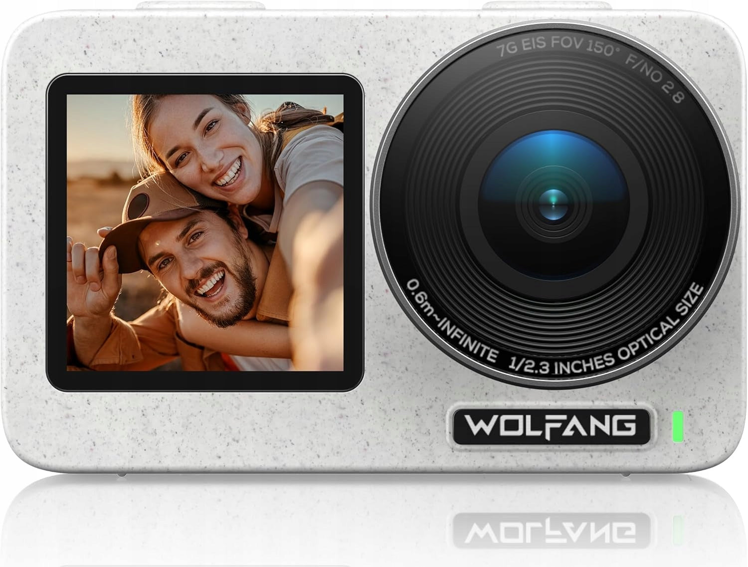 WOLFANG Seeker One Sports Camera 4K 60FPS HDR Stabilization NFC Wi-Fi 16m