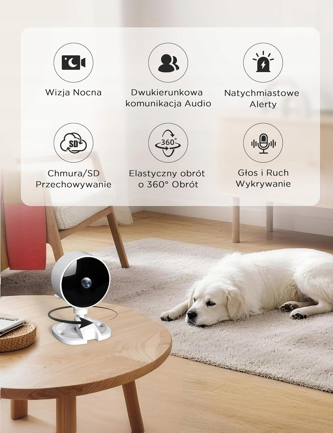 WOLFANG WS01 Wi-Fi Camera 2MP Two-Way Indoor Audio Brand no brand