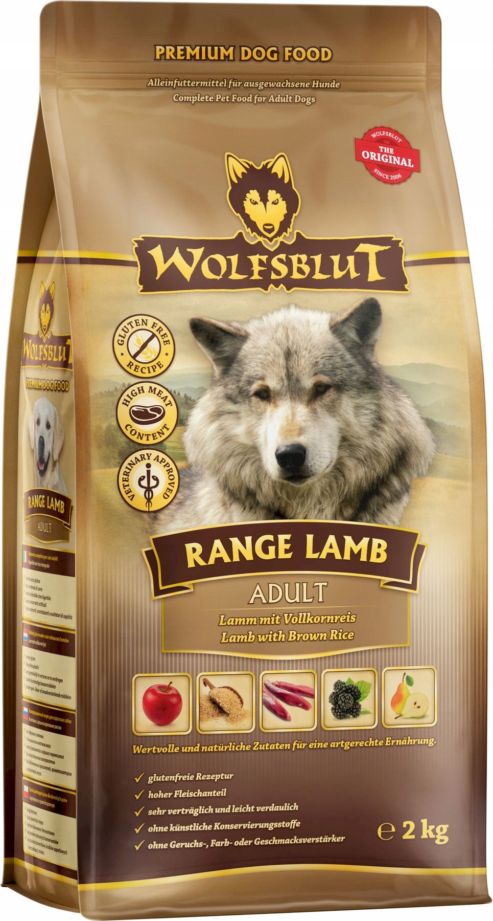 WOLFSBLUT Range Lamb Adult Lamb and Rice 2kg