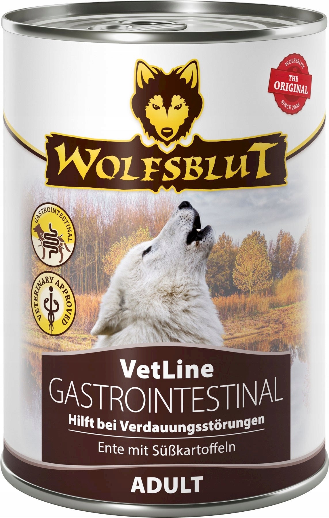 WOLFSBLUT VetLine Gastrointestinal Duck and Batata 395g