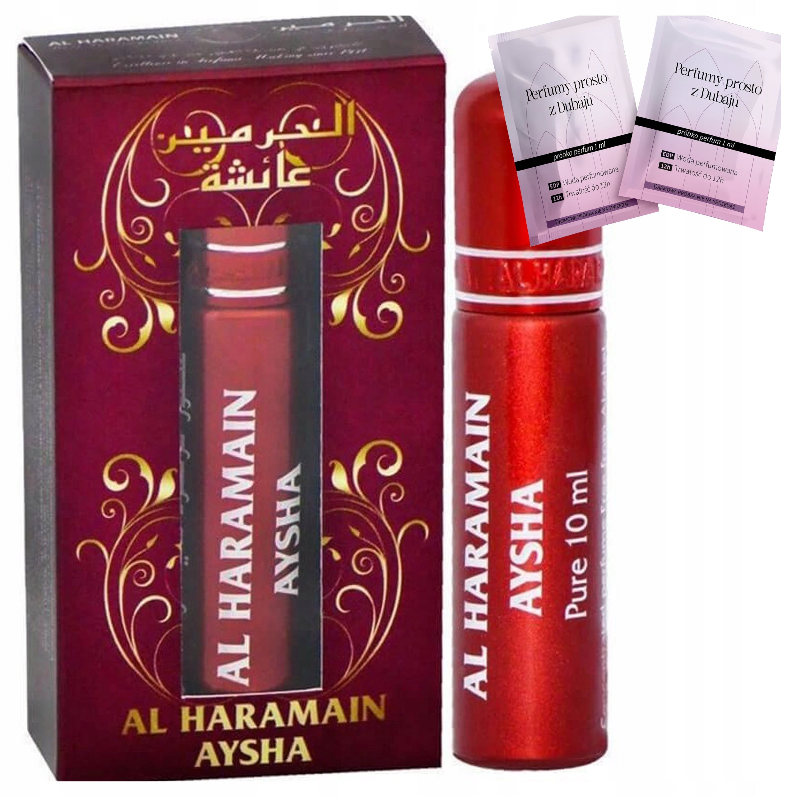 WOMEN'S ARABIC PERFUME AL HARAMAIN AYSHA INTENSE ORIENTAL + SAMPLES