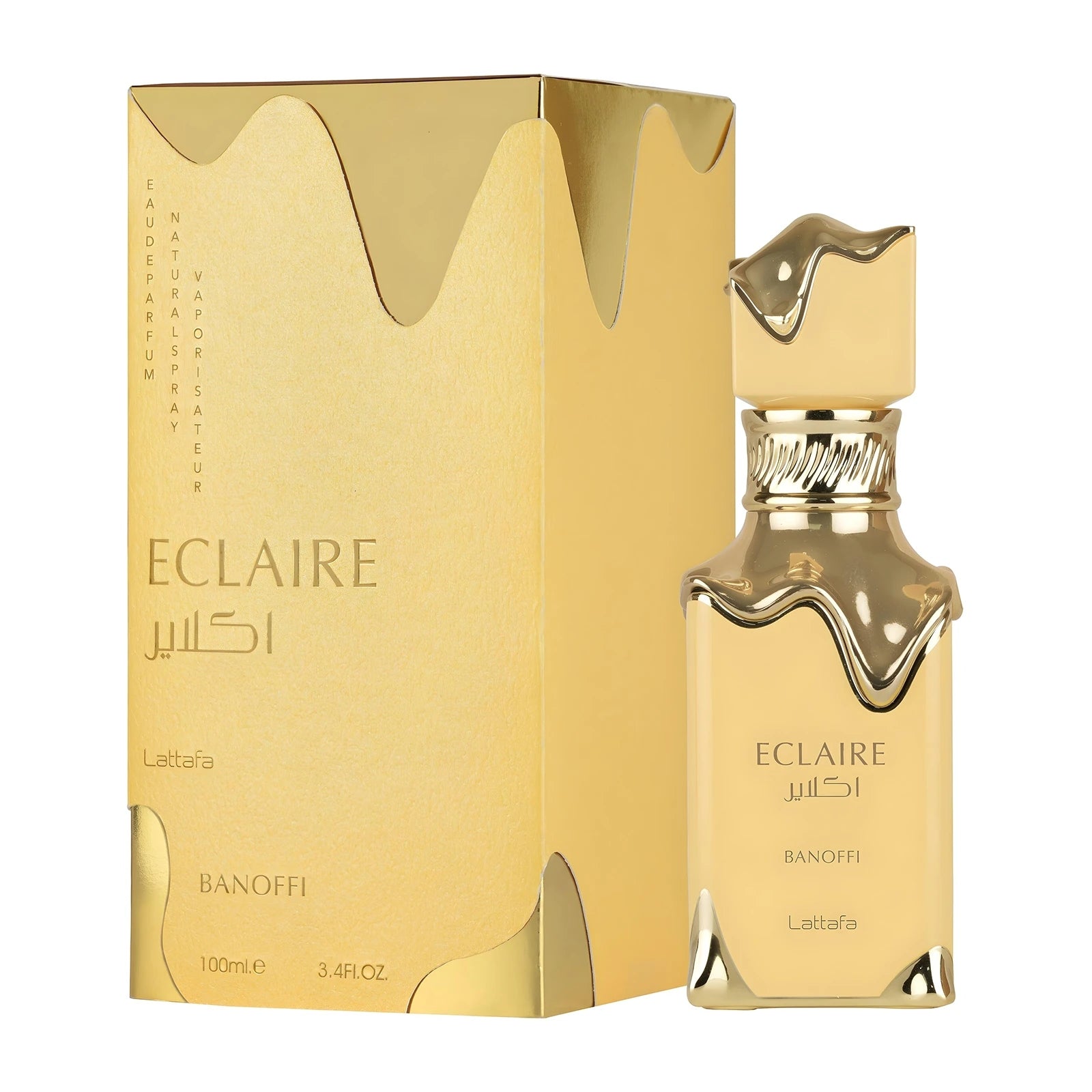 WOMEN'S ARABIC PERFUME LATTAFA ECLAIRE BANOFFI ORIGINAL HOLOGRAM + SAMPLES Packaging status original
