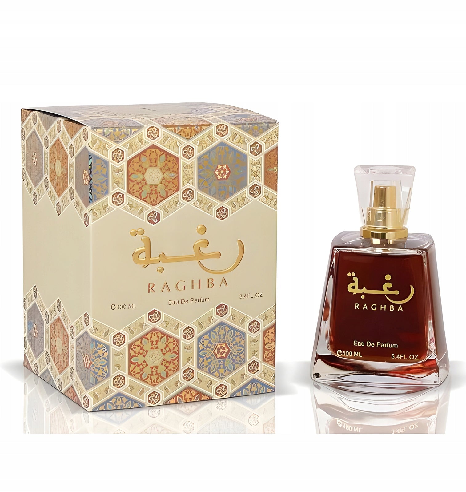 WOMEN'S ARABIC PERFUME LATTAFA RAGHBA 100ml ORIGINAL HOLOGRAM + SAMPLES Packaging status original