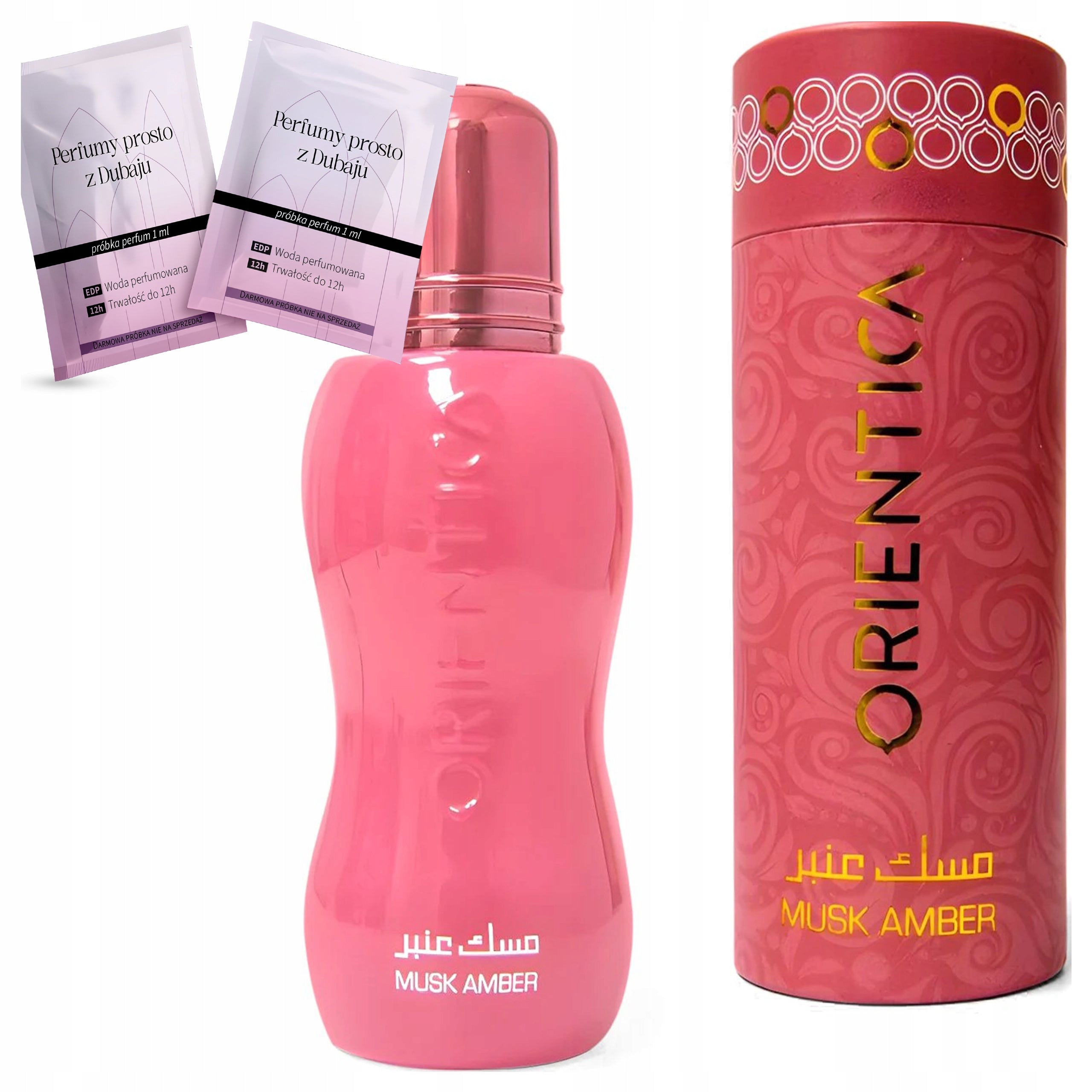 WOMEN'S ARABIC PERFUME ORIENTICA MUSK AMBER JUICY ENERGY + 2 SAMPLES