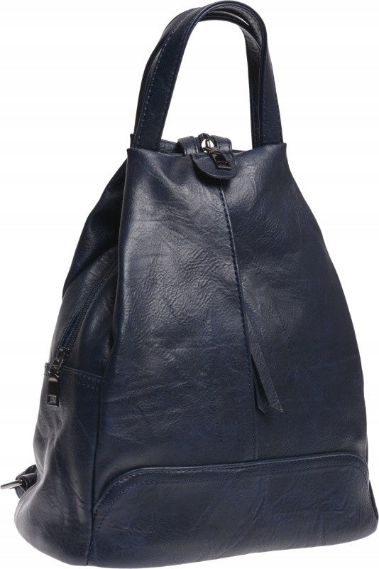WOMEN'S BACKPACK 2IN1 WOMEN'S BACKPACK FOR WORK navy blue Additional features zipper