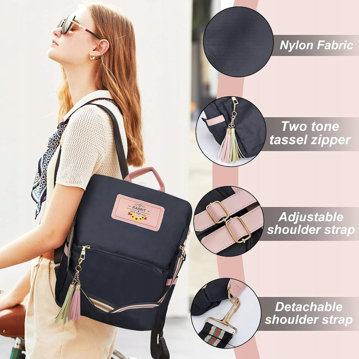WOMEN'S BACKPACK ANTI-THEFT WATERPROOF LARGE TRAVEL Kind elegant