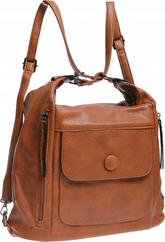 WOMEN'S BACKPACK BAG ROOMY WOMEN'S BAG brown