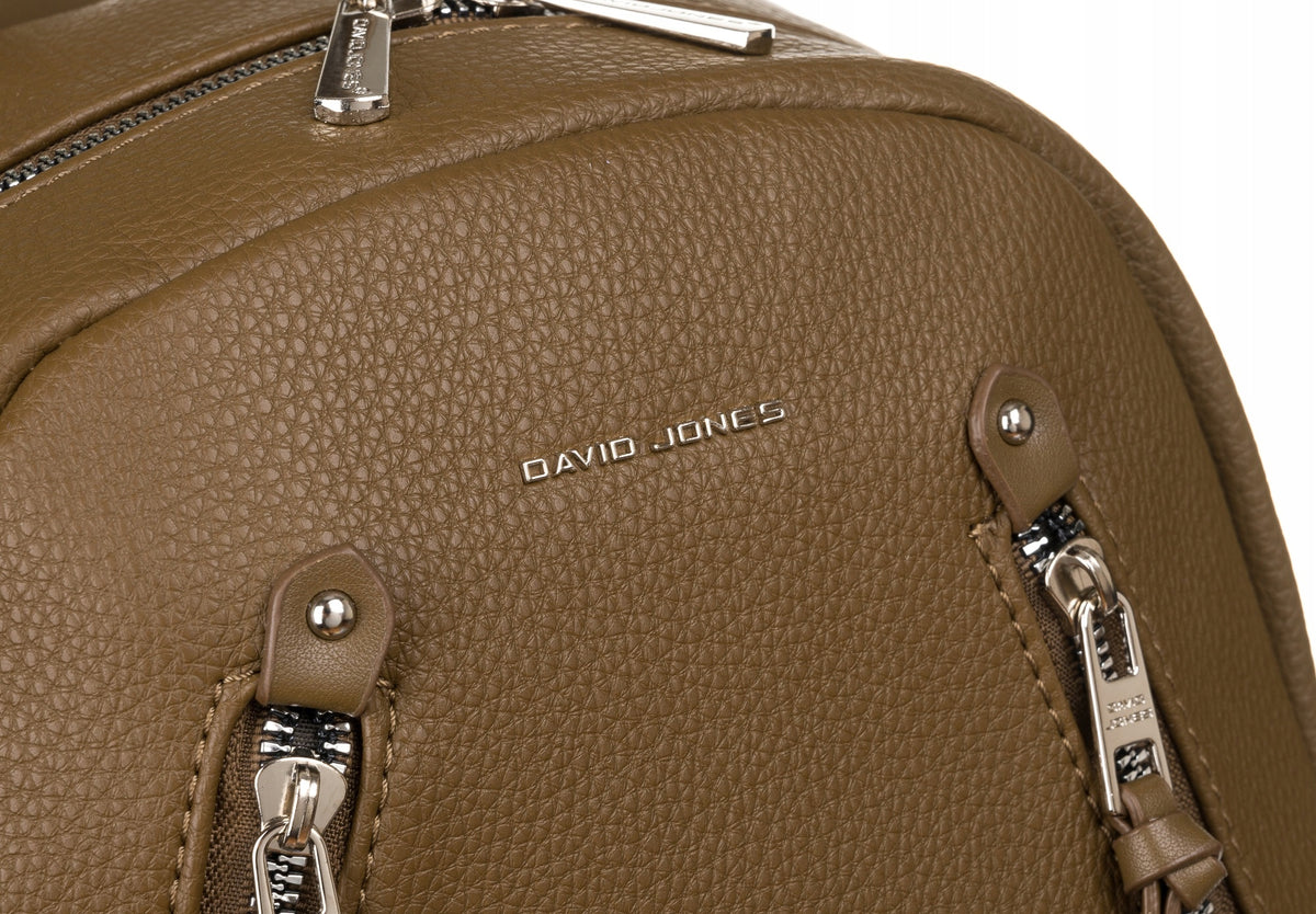 WOMEN'S BACKPACK DAVID JONES ROOMY WITH POCKETS 6874 OLIVE Brand David Jones