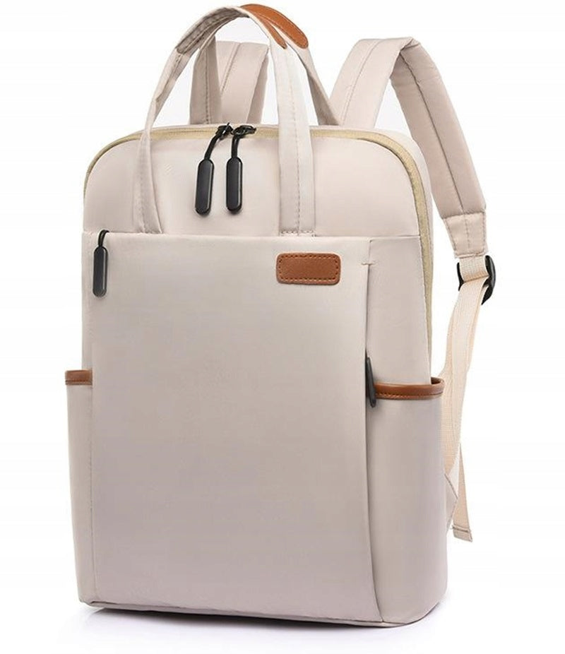 WOMEN'S BACKPACK ECRU SPORTS BAG GOOD QUALITY ROOMY FOR LAPTOP LUGGAGE Brand no brand