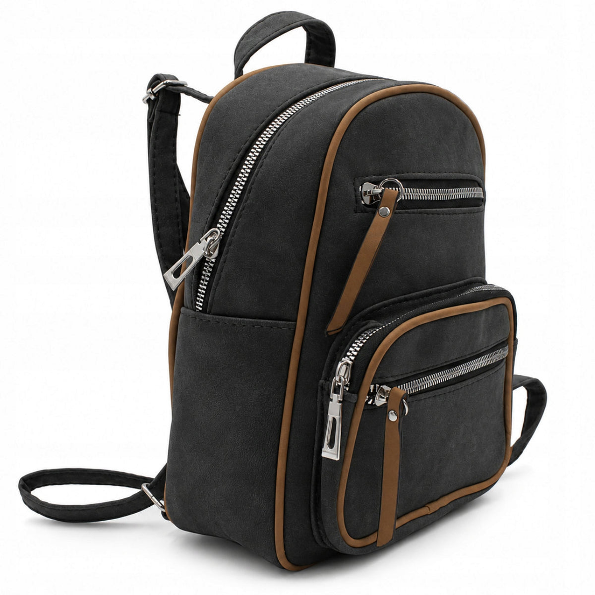WOMEN'S BACKPACK ELEGANT URBAN CASUAL BAG ANTHRACITE Packaging status original