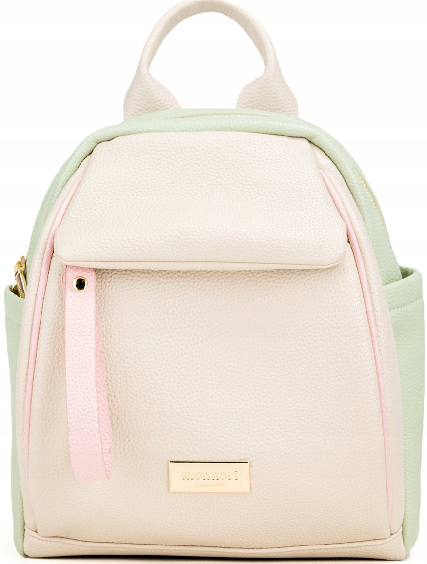 WOMEN'S BACKPACK MONNARI PASTEL MINT PINK BEIGE Manufacturer code 1530-M08