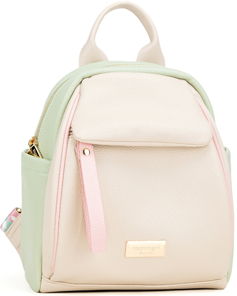 WOMEN'S BACKPACK MONNARI PASTEL MINT PINK BEIGE
