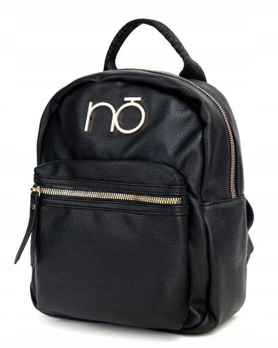WOMEN'S BACKPACK NOBO BAG2860-020 BLACK ECO LEATHER Brand Nobo