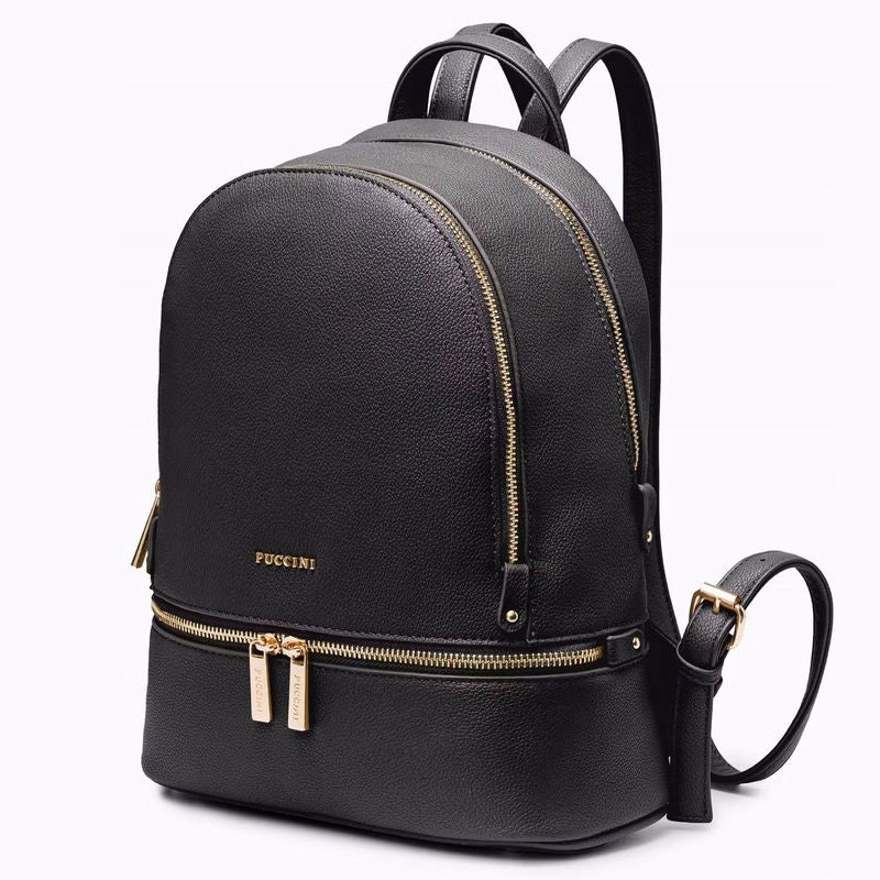 WOMEN'S BACKPACK PUCCINI BML055P-1 BLACK Brand PUCCINI