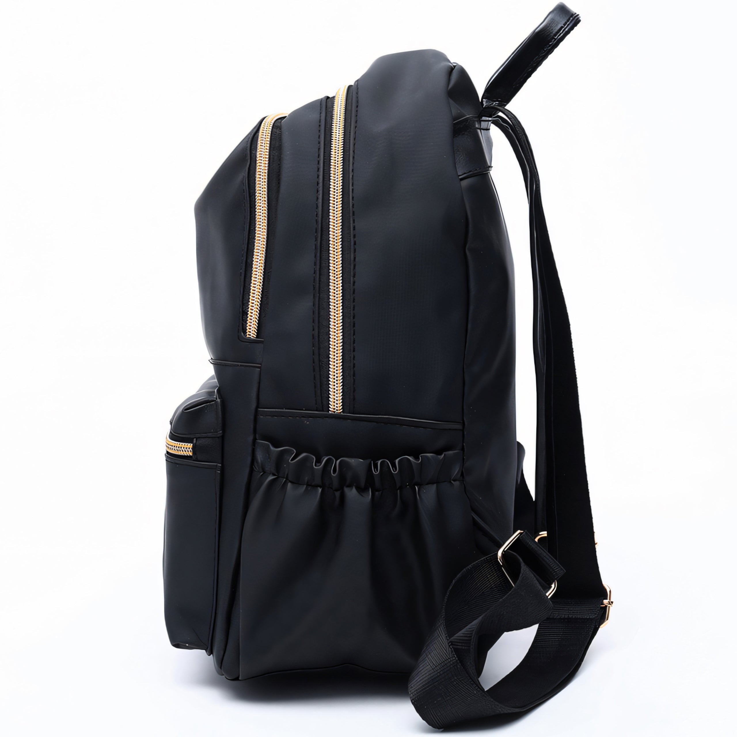 WOMEN'S BACKPACK URBAN BLACK ROOMY WOMEN'S SHOULDER BAG FOR SCHOOL WORK Brand RETOO
