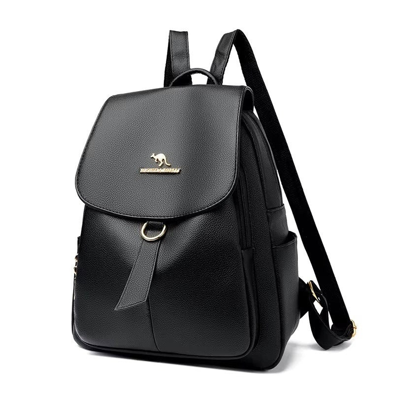WOMEN'S BACKPACK URBAN RED STYLISH LIGHTWEIGHT FLAP AND POCKET Brand no brand