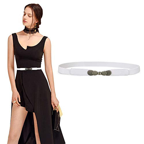 WOMEN'S BELT ELEGANT WHITE FOR SKIRT DRESS 70 CM MINIMALIST Brand no brand