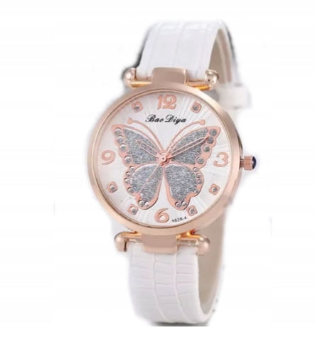WOMEN'S BUTTERFLY WATCH WITH STRAP WHITE 1321