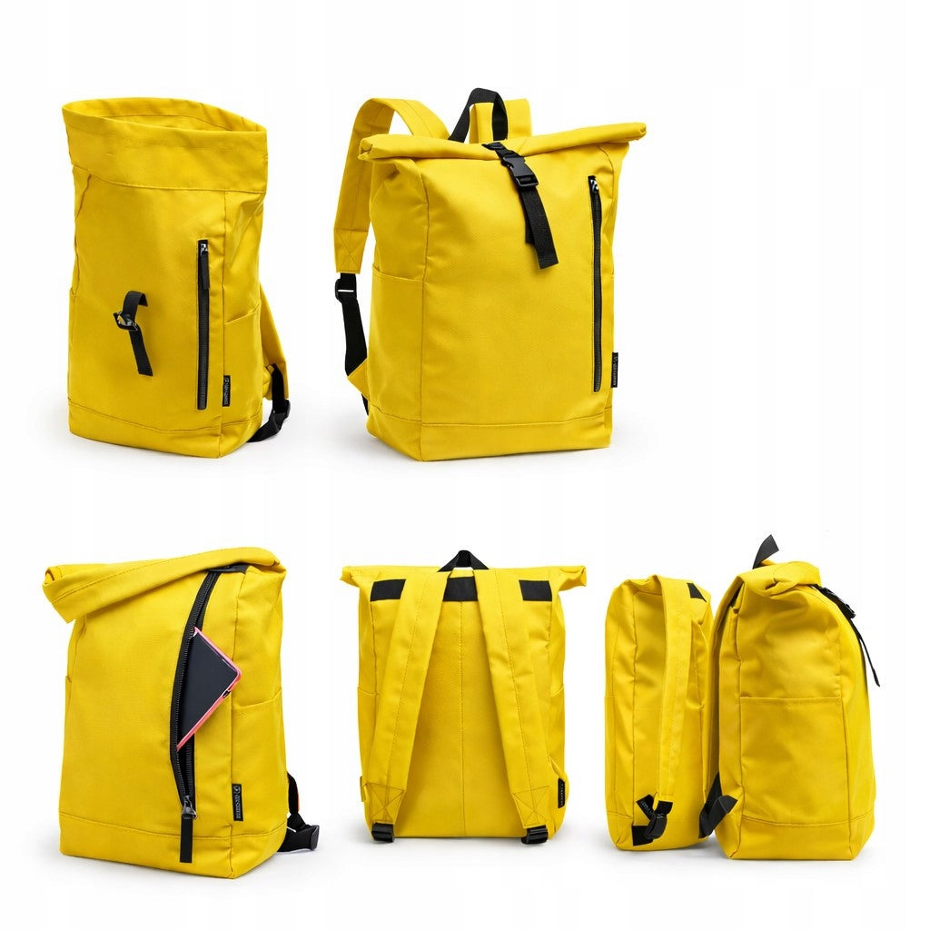 WOMEN'S Backpack FOR HIKING LAPTOP YOUTH fashionable RPET ROLL TOP Packaging status original
