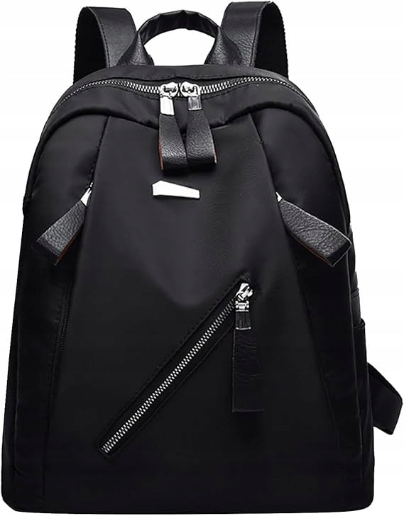 WOMEN'S CITY BACKPACK FOR SCHOOL WORK ROOMY BLACK STYLISH Brand no brand